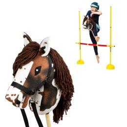 Zestaw Skippi - Hobby Horse Gniado - srokaty i przeszkoda do skakania 135 cm Skippi