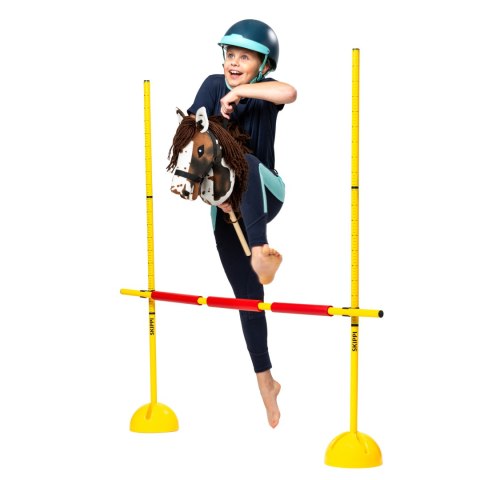 Zestaw Skippi - Hobby Horse Gniado - srokaty i przeszkoda do skakania 135 cm Skippi Zestaw Skippi - Hobby Horse Gniado - srokaty i przeszkoda do skakania 135 cm Skippi