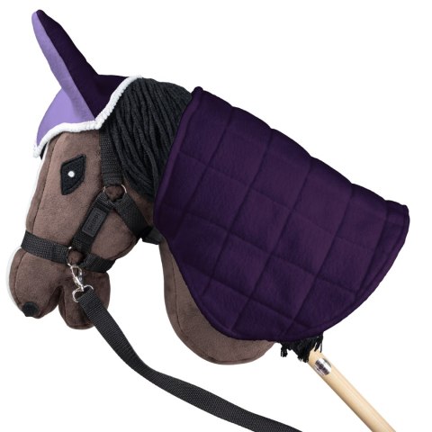 Zestaw Skippi - Hobby Horse Gniady - Derka i nauszniki - wrzos i śliwka Skippi Zestaw Skippi - Hobby Horse Gniady - Derka i nauszniki - wrzos i śliwka Skippi