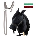 Zestaw Skippi - Hobby Horse czarny i dodatkowy kantar - szary Skippi