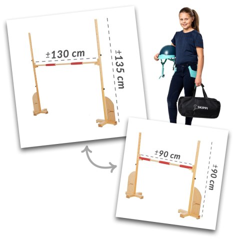 Drewniana przeszkoda do skakania Hobby Horse Skippi Skippi