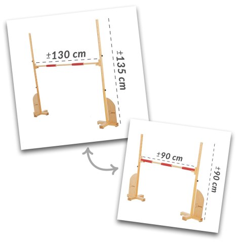 Drewniana przeszkoda do skakania Hobby Horse Skippi Skippi