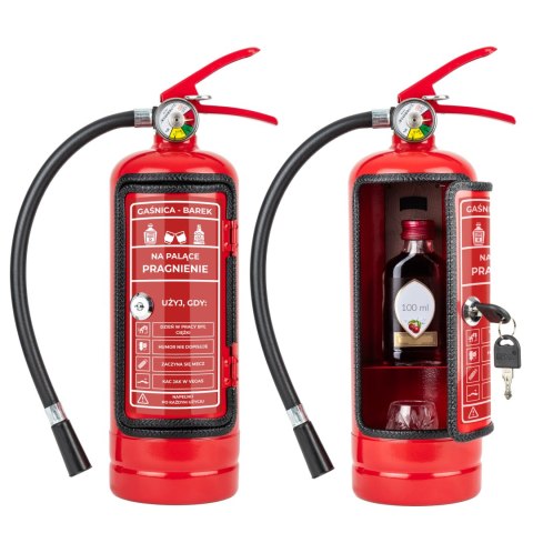 Gaśnica Mini Barek - Na palące pragnienie - schowek na alkohol, butelkę Gaśnica Mini Barek - Na palące pragnienie - schowek na alkohol, butelkę