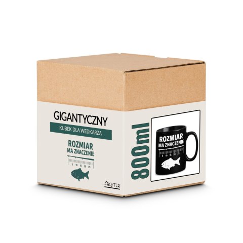Gigantyczny Kubek dla Wędkarza - Rozmiar ma znaczenie - Prezent dla Taty Froster