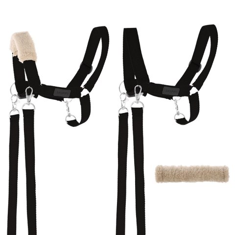 Hobby Horse A3 Skippi duży czarny, marchewka, czarny kantar, wodze, mufka Skippi