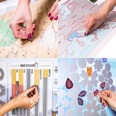 Mapa Odkrywcy Świat PL zdrapka PODRÓŻNIKA prezent Froster