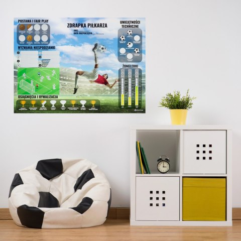 Mata piłkarska Sprintigo ProMat XXL 180x120 i Zdrapka Piłkarza - zestaw Sprintigo