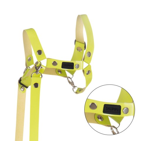 Skippi Kantar dla Hobby Horse - wodze, ekoskóra - jasny zielony Skippi