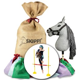 Worek prezentowy Hobby Horse Skippi z koniem szarym i przeszkodą Skippi