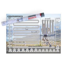 Zdrapka Biegacza prezent PLAKAT mapa maraton Froster