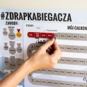 Zdrapka Biegacza prezent PLAKAT mapa maraton Froster