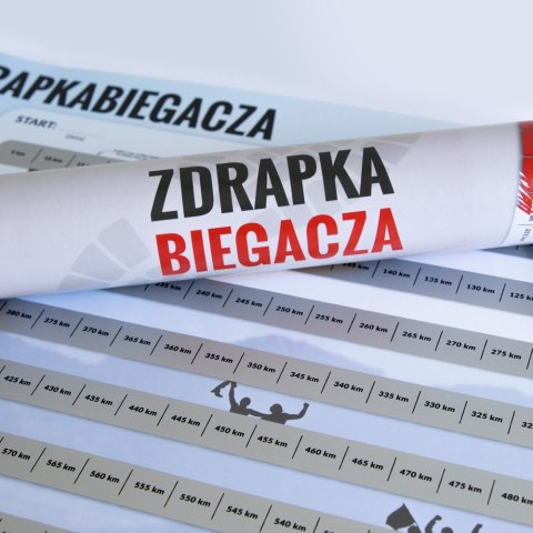 Zdrapka Biegacza prezent PLAKAT mapa maraton Froster