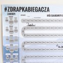 Zdrapka Biegacza prezent PLAKAT mapa maraton Froster