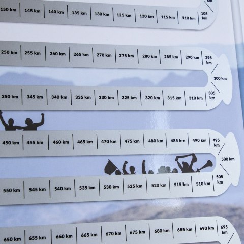 Zdrapka Biegacza prezent PLAKAT mapa maraton Froster