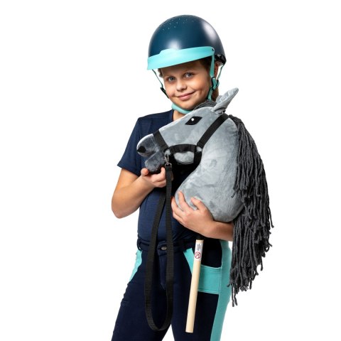Zestaw Skippi - Hobby Horse Szary i dodatkowy Kantar - lawendowy Skippi